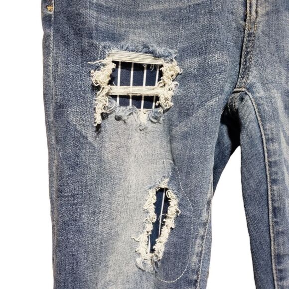 Judy Blue Skinny Fit Distressed Jeans Size 25 - Picture 6 of 16